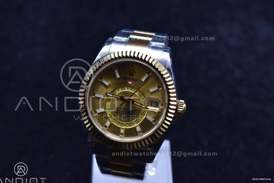 YG Edition 1120 Noob on Best SS SS Bracelet YG YG A23J Dial Skydweller Durable 0911